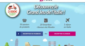 Jeu concours CVous : 1 séjour en Italie, Smartbox et paniers de produits à gagner !