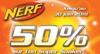 ODR : Pistolet à eau Super Soaker Nerf 50% remboursé