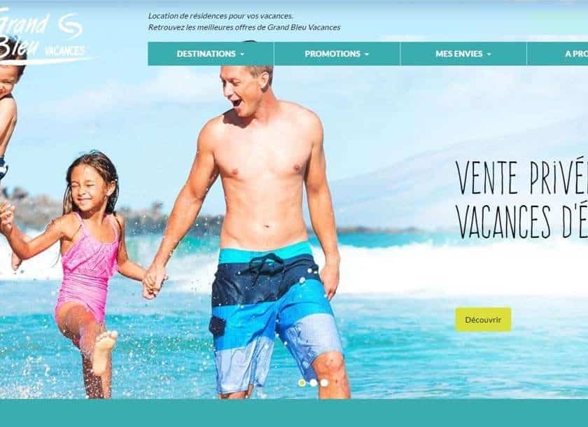 Vente Privée Grand Bleu vacances en Juin et Juillet