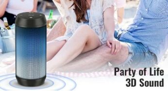 Vente flash : enceinte portable Bluetooth LED ELEHOT à 16,49€ (Radio FM, Micro SD, USB, Main libre..)