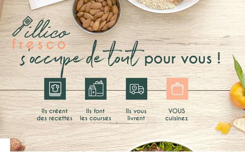 Vente privée paniers recettes Illico Fresco moitié prix