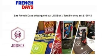 French Days JDGBox : 30% sur toute la boutique Geek (anciennes box, t-shirt, figurines et objets)