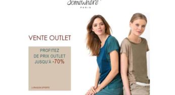 Vente Outlet Somewhere : jusqu’à -70% + livraison gratuite