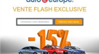 Vente flash location de voiture : jusqu’à -15% sur Auto Europe (réservation d’ici mardi)