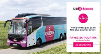 Voyage en Ouibus moins cher avec un bon d’achat de 15€ en vente privée