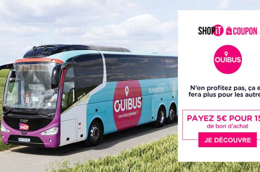 Voyage en Ouibus moins cher avec un bon d’achat