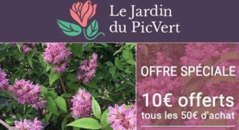 10€ de remise sur Jardin du Pic Vert tous les 50€ (jardinerie en ligne)