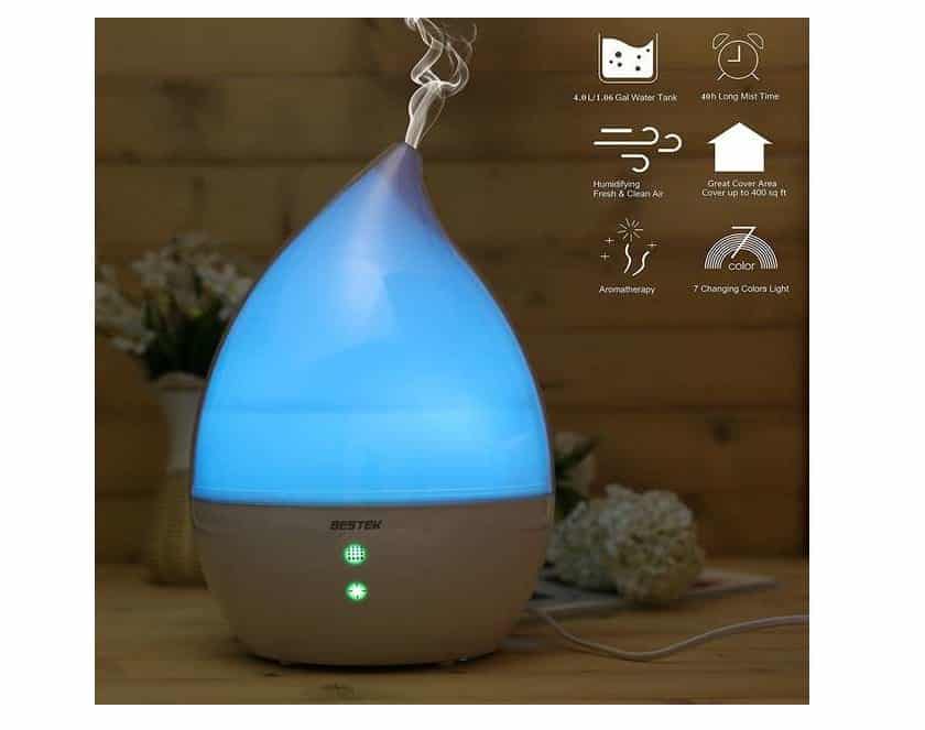 Humidificateur - diffuseur d’huile essentielle et aromatique BESTEK lumineux