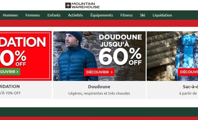 Mountain Warehouse remise supplementaire