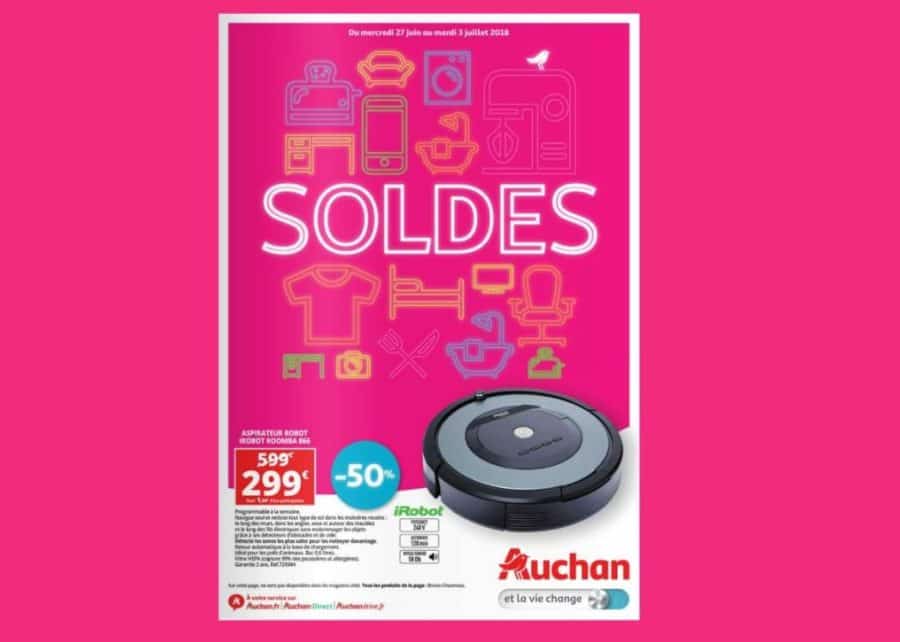 Découvrir le catalogue des soldes Auchan 2018 (prix valable dès le 27 juin)