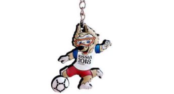 Vente flash 0,89€ porte-clé mascotte Zabivaka coupe du monde Russia 2018