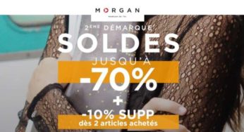 Deuxième démarque Morgan de Toi : maintenant jusqu’à -70% (-10% supplémentaires à partir de 2 articles)