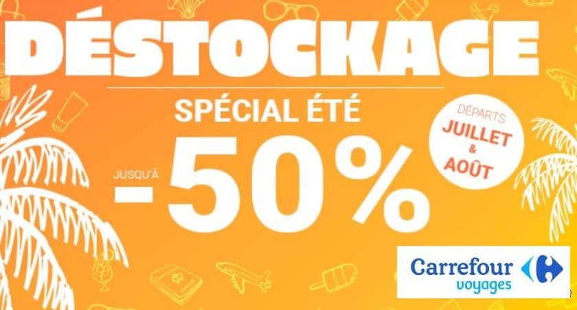 Déstockage Vacances de Carrefour Voyages