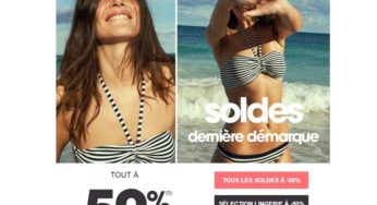 Toute la lingerie et bain à -50% pour la dernière démarque Princesse Tam Tam + port offert