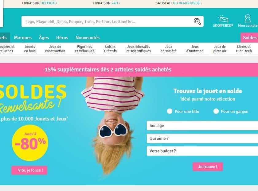 remise supplémentaire sur les soldes Avenue des Jeux