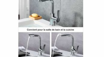 PROMO 23,99€ robinet de cuisine ou salle de bain pivotant à 360 degrés Homelody