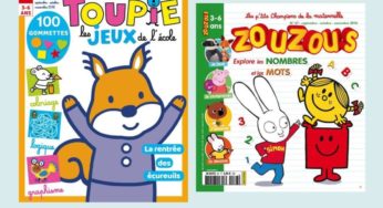 Abonnement magazines Zouzous et Toupie Jeux pas cher 24€ les 8 numéros (3 à 6 ans)