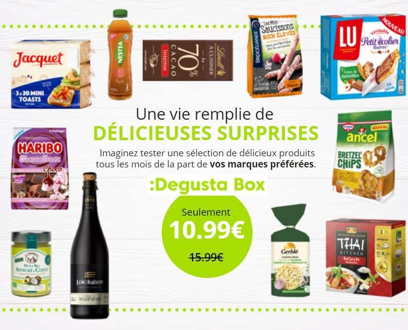 Code promo Exclusif Degustabox 1 produit supplémentaire