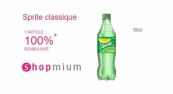 1 bouteille de Sprite GRATUITE (car 100% remboursé via Shopmium)