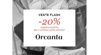 20% remise supplémentaire sur Outlet Orcanta (déjà tout à -50%) dés 2 articles