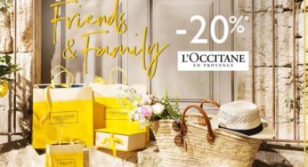 20% de remise sur l’Occitane jusqu’à dimanche (journées Friends & Family )