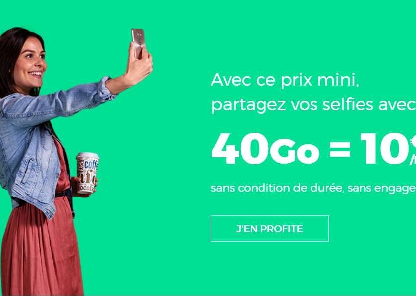 Forfait 40Go RED SFR à 10€ A VIE