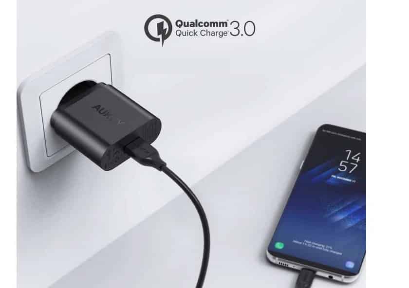 chargeur Quick Charge 3 secteur Aukey 19,5W