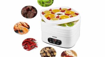 27,99€ déshydrateur alimentaire 5 étages fruits et légumes Aicok port inclus