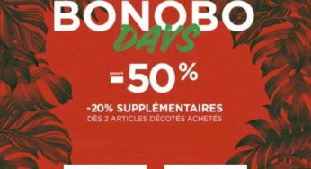 20% de remise en plus sur les Bonobo Days (dès 2 articles) !