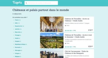 5% de remise sur 90 châteaux et palais en France (Versailles, Carcassonne…) et Europe (Windsor, Schönbrunn, Sintra…) sur Tiqets