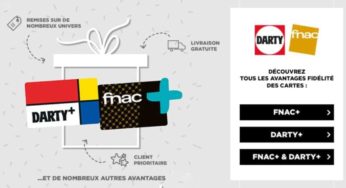 Cartes FNAC et Darty pas chères : 9,99€ la carte FNAC+, 9,99€ la carte Darty+ ou 14,99€ les 2 cartes