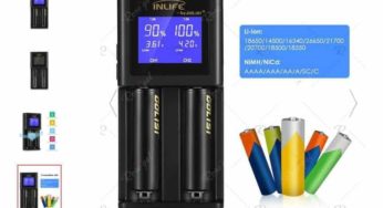 10,17€ chargeur de piles avec écran Inlife S2 Golisi (tous types de piles rechargeables lithium-ion, NiMH, NiCd) port inclus