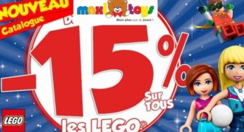 15% de remise sur tous les Lego sur Maxitoys