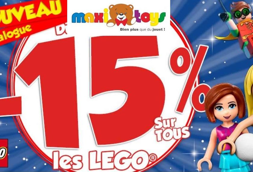 remise sur tous les Lego sur Maxitoys