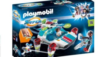 22,50€ vaisseau spatial FulguriX Playmobil Super 4 + figurines Gene et Franz