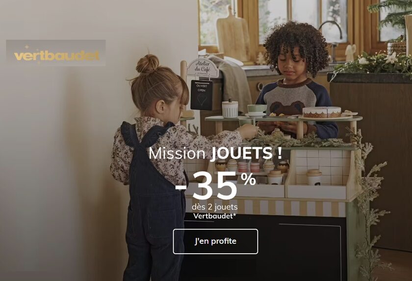 35% de remise sur les jouets vert baudet