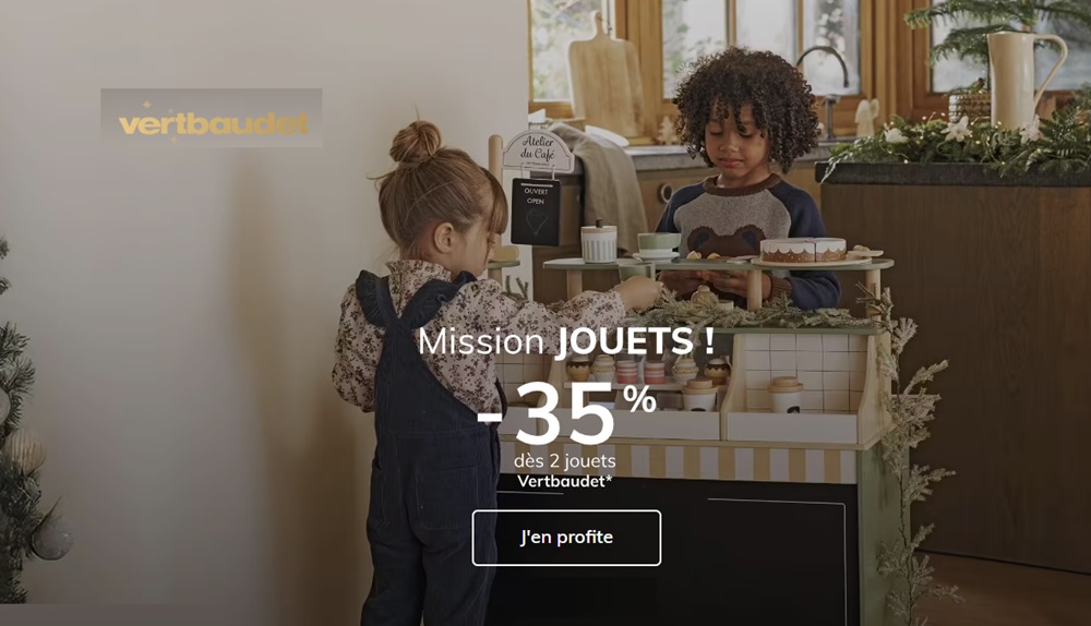 35% de remise sur les jouets vert baudet