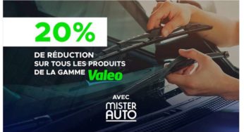 Bon achat Mister Auto : 20% sur tous les articles Valeo