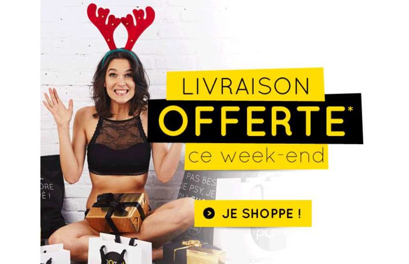 Livraison gratuite sur Pomm’Poire lingerie et Le Bourget