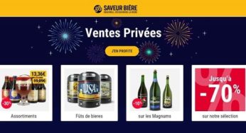 Vente Privée Saveur Bière : jusqu’à 70% de remise sur des dizaines de bières 🍻 et accessoires, kits, box…