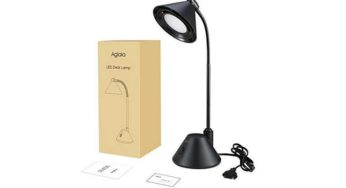 FLASH : 7,99€ lampe de bureau avec abat-jour 12 LED Aglaia