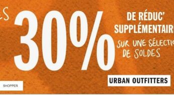 30% supplémentaires sur les SOLDES Urban Outfitters