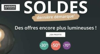 Dernière démarque Maisons du Monde : jusqu’à -70% sur plus de 1000 articles