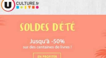 Soldes UCulture : 50% sur une large sélection de livres ainsi que BD 4,99€, offre 2 achetés = 1 gratuit