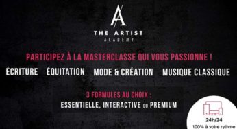 Vente Privée The Artist Academy : 59€ au lieu de 99€ les cours en vidéo Écriture, Mode et création, Équitation ou Musique classique