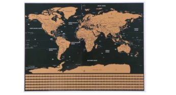 PROMO 1,99€ la carte du monde à gratter 42 x 30 cm – livraison gratuite