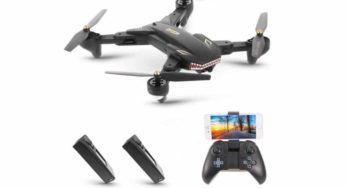 49,99€ drone Goolsky VISUO XS809S avec camera grand angle, FPV, Wi-fi + batterie supplémentaire