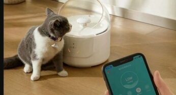 74€ la fontaine à eau électrique pour chat et chien connecté CATLINK CL-W01 2,3l (APP, silencieuse avec filtre à charbon)