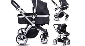 132,99€ la poussette bébé 2 en 1 Amzdeal avec position poussette et landau