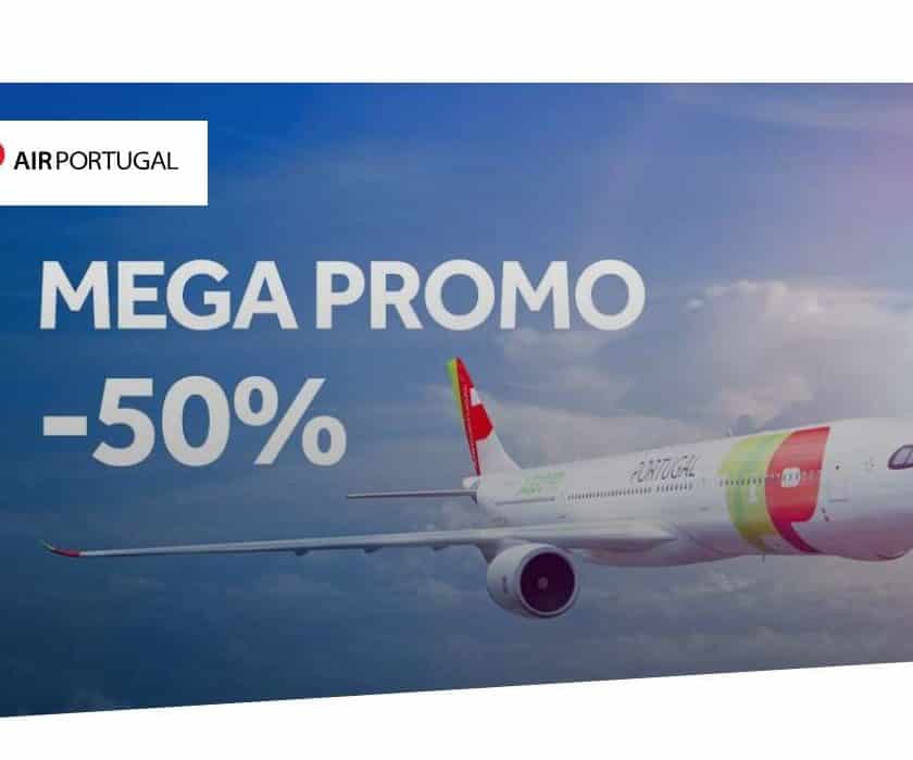 50% de réduction sur tous les vols TAP Portugal